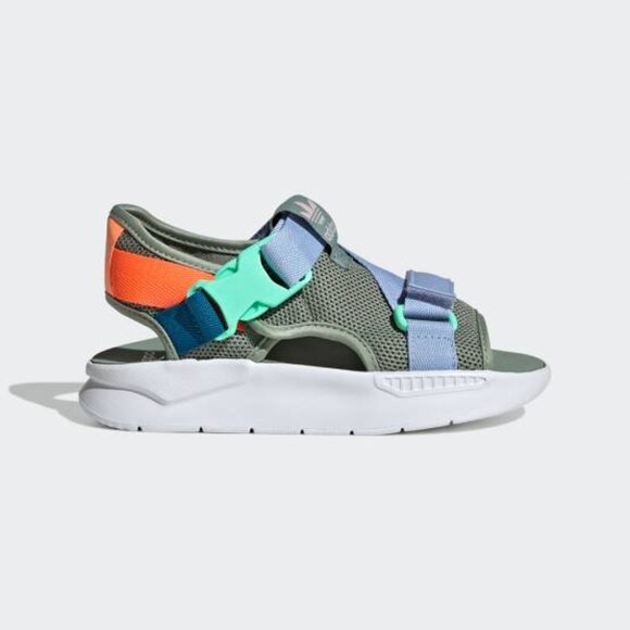 Adidas Originals 360 3.0 sandal in the Silver Green, Blue Dawn, and Beam Orange - Picture 5 of 7